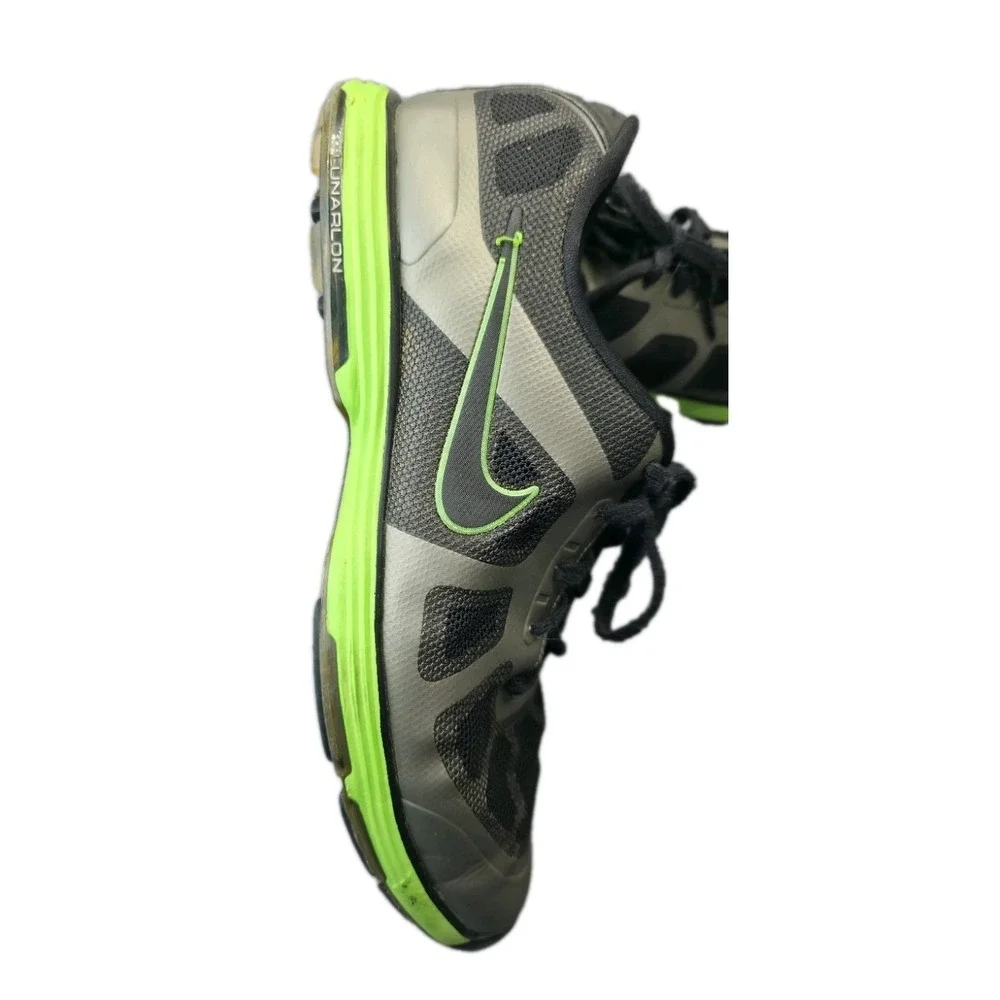 Nike Lunari On Hyperfuse Golf Shoes Mens 10.5 Black Gray Green Spikeless
